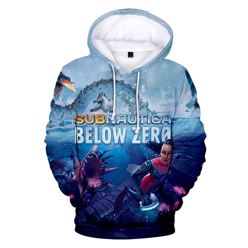 Women Fashion Jackets - Subnautica Sıfırın Altında 3D Baskılı Kapüşonlular