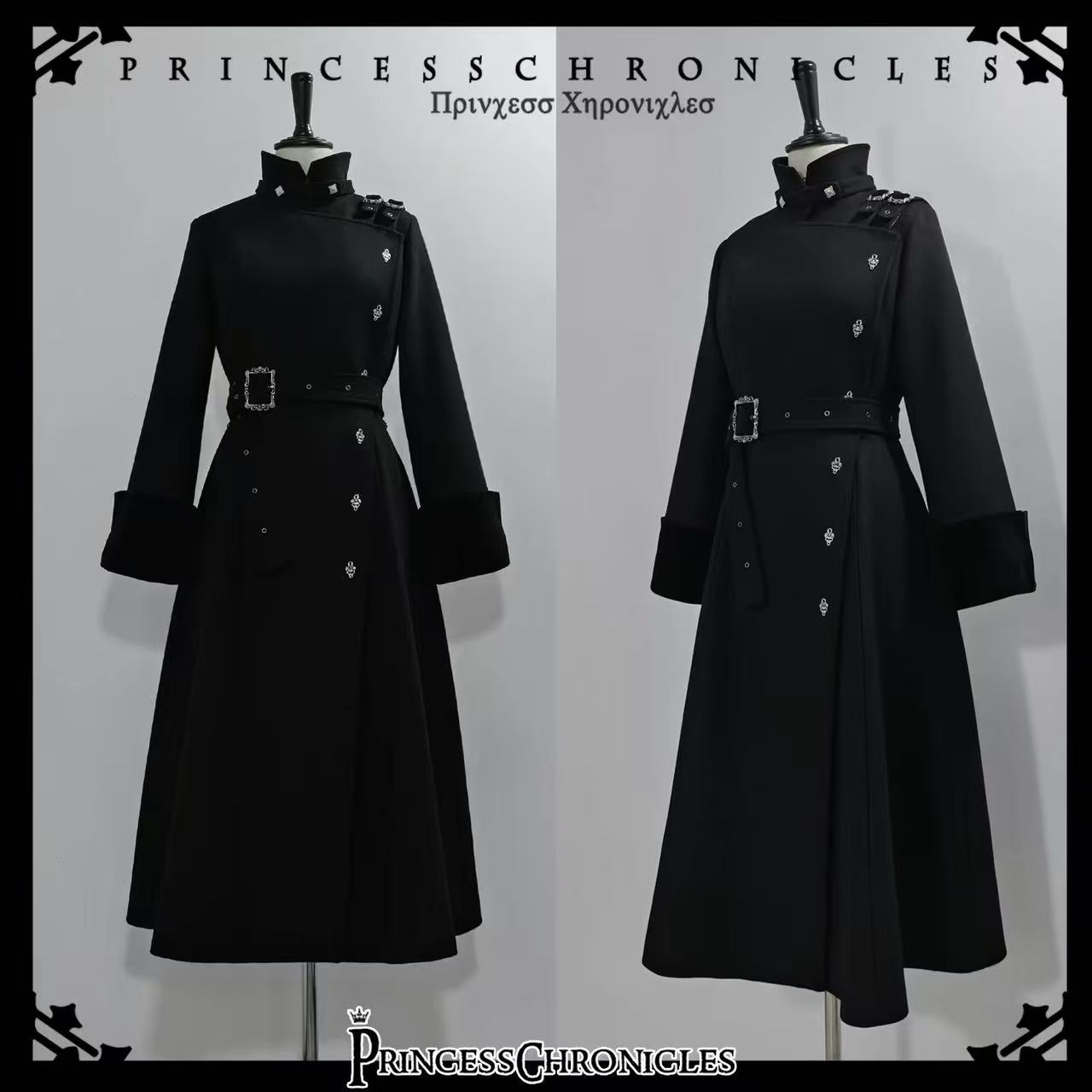 Women Fashion Jackets - Estetik Gotik Tarz Zarif Uzun Yünlü