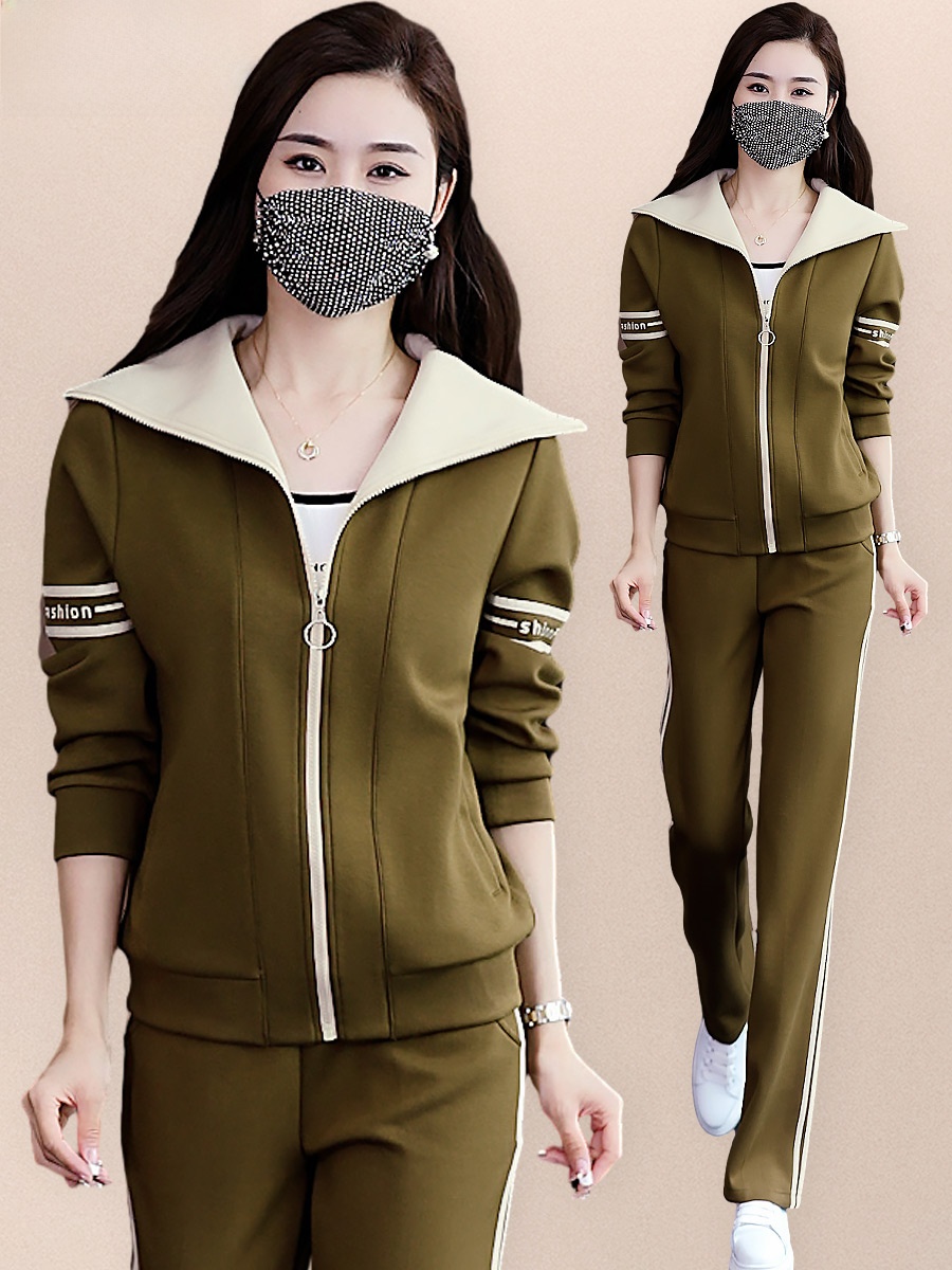 Women Fashion Over The Years - Kadınlar İçin İnceltici Fermuarlı Spor Takımı