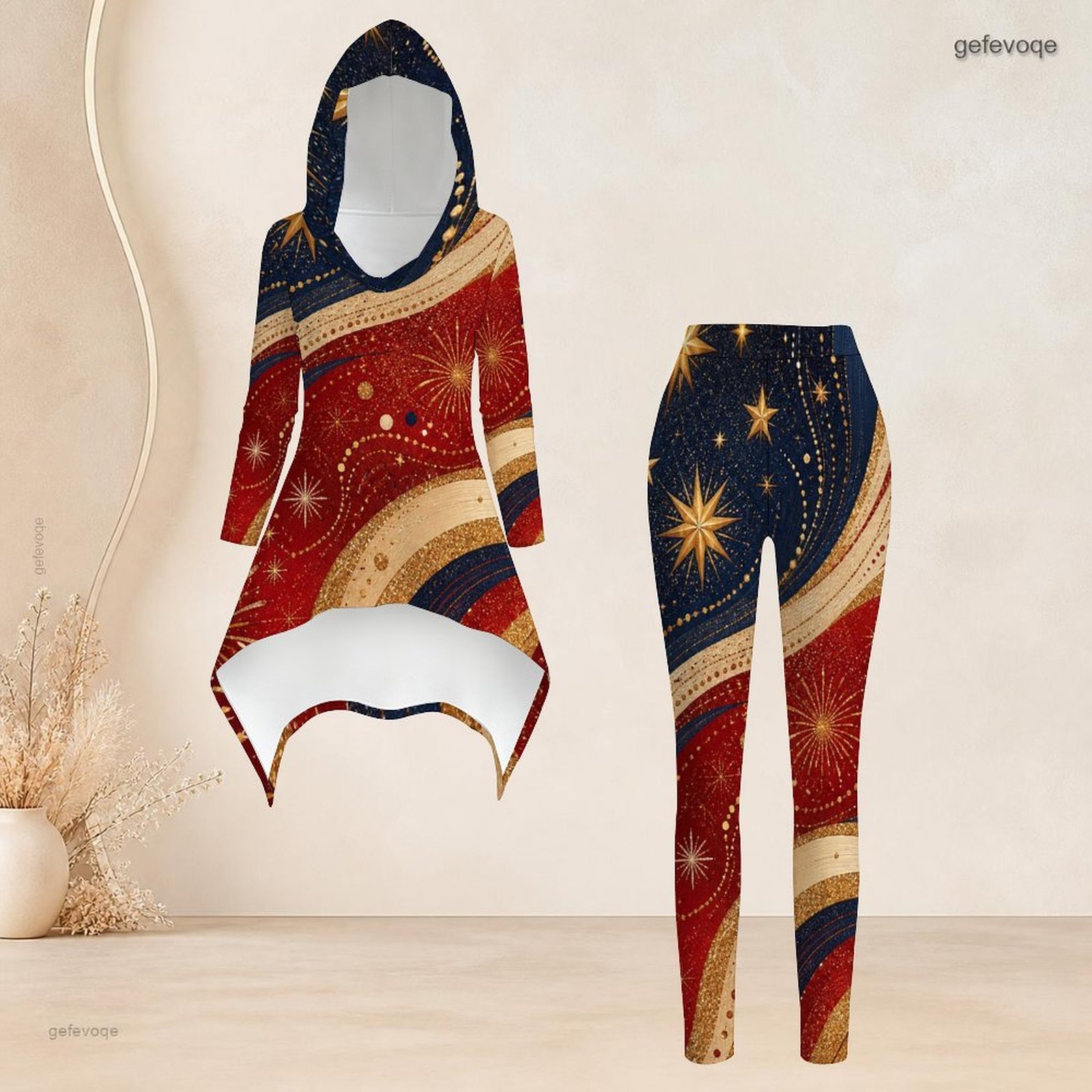 Women'S Fashion Middle Ages - Moda Kadın Günlük 2 Parça Takım