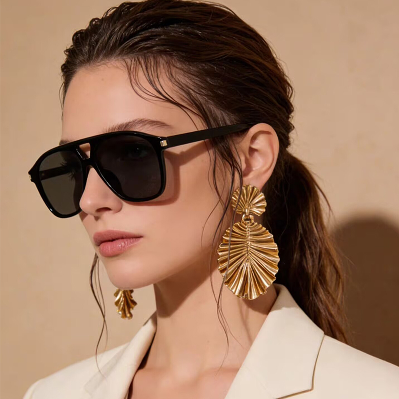 Lüks Büyük Çerçeveli Pilot Kad - Women'S Fashion Week Paris incelemesi ve fiyatı