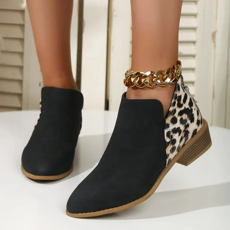 Yeni moda Patchwork leopar yar - Women'S Fashion Ugg Boots incelemesi ve fiyatı