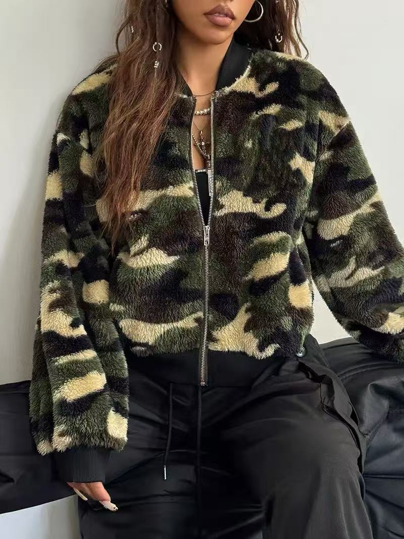 Kadın Kamuflaj Polar Kısaltılm - Sherpa Coat Women incelemesi ve fiyatı