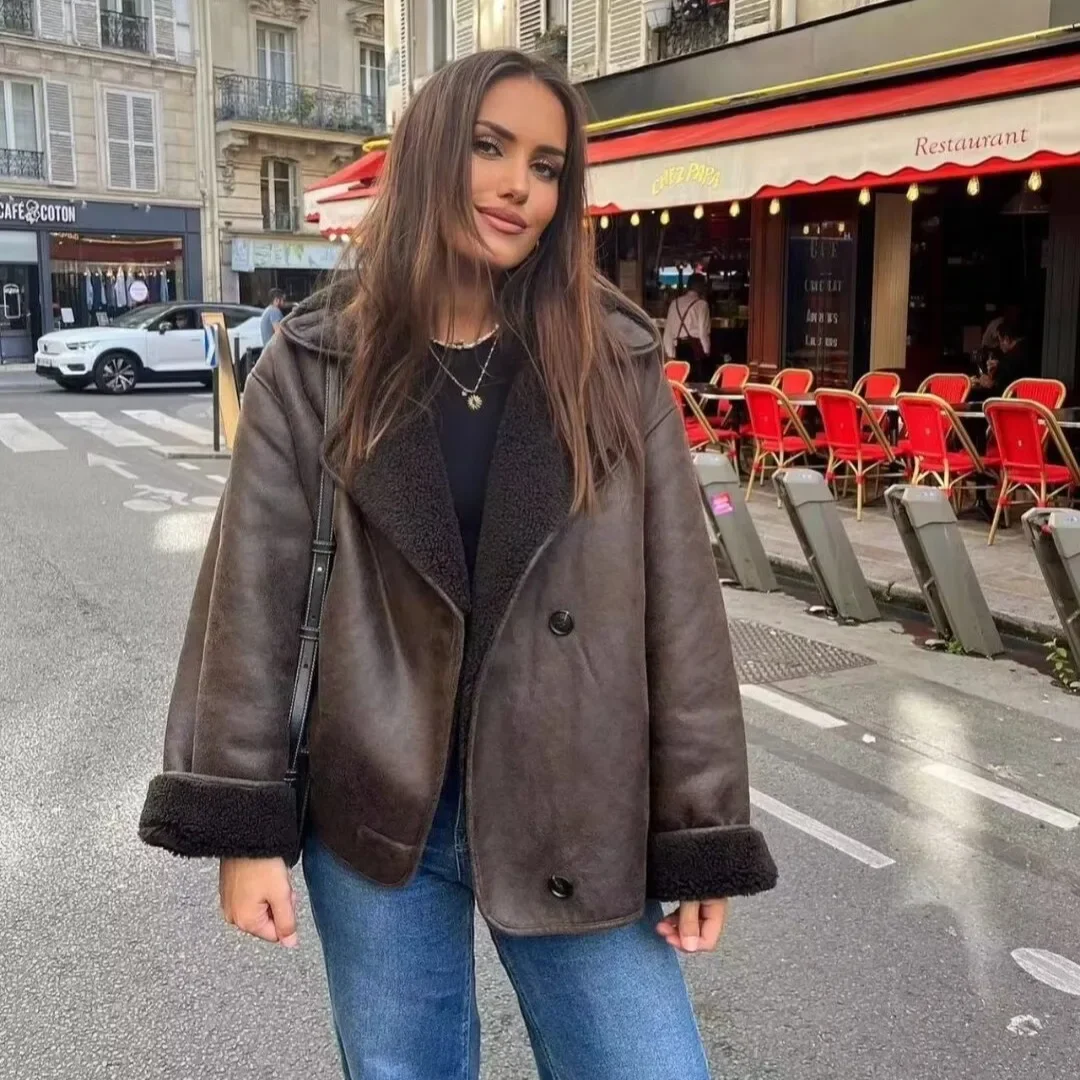 Kadın Sherpa Kaban, Düşük Yaka - Sherpa Coat Women incelemesi ve fiyatı