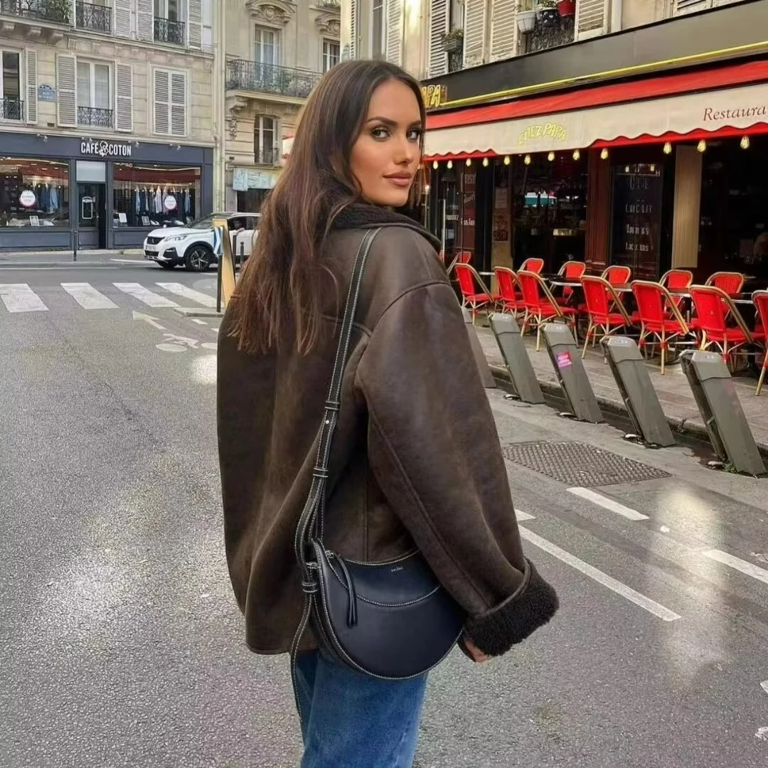Kadın Sherpa Kaban, Düşük Yaka - Sherpa Coat Women incelemesi ve fiyatı