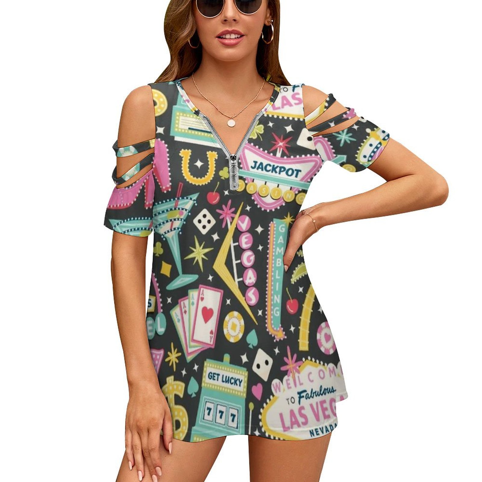 Viva Las Vegas kadın T-Shirt Y - Women Fashion Vector incelemesi ve fiyatı